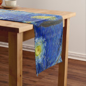 The Starry Night, 1889 von Vincent van Gogh Kurzer Tischläufer (Beispiel)