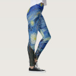 The Starry Night, 1889 von Vincent van Gogh Leggings<br><div class="desc">The Starry Night,  1889 von Vincent van Gogh. Es zeigt den Blick von der Ostwand seines Asylzimmers in Saint-Rémy-de-Provence,  kurz vor Sonnenaufgang,  mit der Ergänzung eines imaginären Dorfes.</div>
