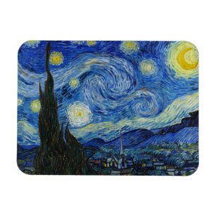 The Starry Night, 1889 von Vincent van Gogh Magnet