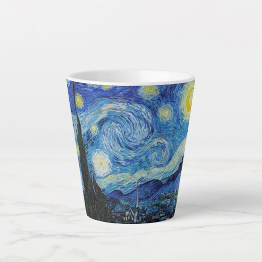 The Starry Night (1889) von Vincent Van Gogh Milchtasse (Vorderseite)