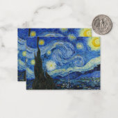 The Starry Night, 1889 von Vincent van Gogh Mitteilungskarte (Vorderseite/Rückseite Beispiel)