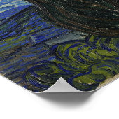 The Starry Night[1889] von Vincent van Gogh Poster (Ecke)