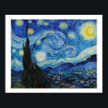"THE STARRY NIGHT" 1889 VON VINCENT VAN GOGH POSTER<br><div class="desc">"The STARRY NIGHT" 1889 VON VINCENT VAN GOGH AUF POSTER AUS DER SAMMLUNG DES JOHN PAUL GETTY MUSEUM</div>