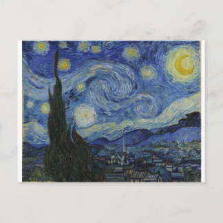 The Starry Night, 1889 von Vincent van Gogh Postkarte