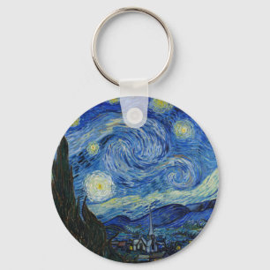 The Starry Night, 1889 von Vincent van Gogh Schlüsselanhänger