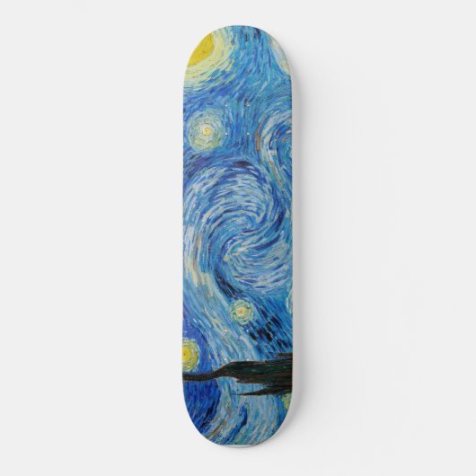 The Starry Night (1889) von Vincent Van Gogh Skateboard (Vorderseite)