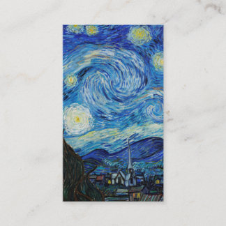 The Starry Night (1889) von Vincent Van Gogh Visitenkarte