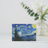 The Starry Night, 1889 von Vincent van Gogh Visitenkarte (Stehend Vorderseite)