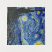 The Starry Night, 1889 von Vincent van Gogh Wandteppich (Vorderseite (Horizontal))