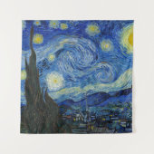 The Starry Night, 1889 von Vincent van Gogh Wandteppich (Vorderseite)