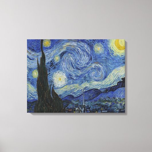 The Starry Night by Van Gogh Leinwanddruck (Vorderseite)