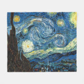 The Starry Night by Vincent Van Gogh Fleecedecke (Vorderseite (Horizontal))