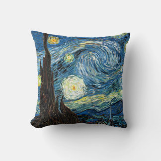 The Starry Night by Vincent Van Gogh Kissen