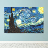 The Starry Night by Vincent Van Gogh Leinwanddruck (Insitu (Holzboden))