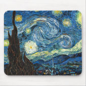 The Starry Night by Vincent Van Gogh Mousepad (Vorne)