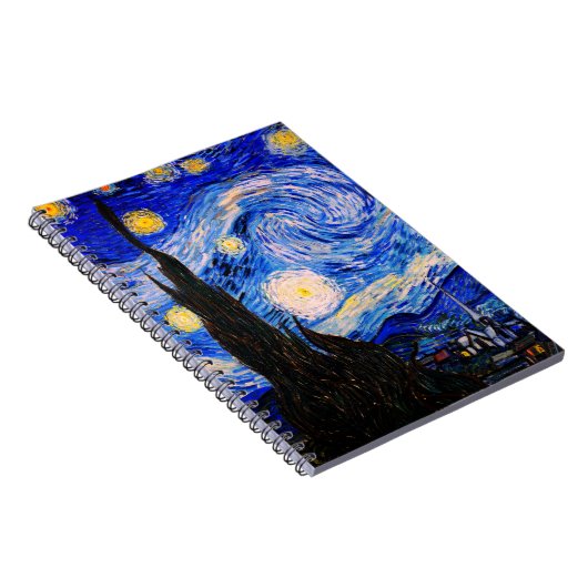 The Starry Night by Vincent Van Gogh Notizblock (Rechte Seite)