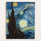 The Starry Night by Vincent Van Gogh Planer (Vorderseite)