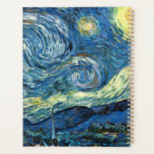 The Starry Night by Vincent Van Gogh Planer (Rückseite)
