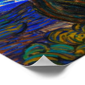 The Starry Night by Vincent van Gogh Poster (Ecke)
