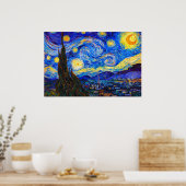 The Starry Night by Vincent van Gogh Poster (Küche)