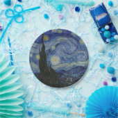 The Starry Night, oil painting, Vincent Van Gogh Pappteller (Party)