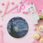 The Starry Night, oil painting, Vincent Van Gogh Pappteller (Party)