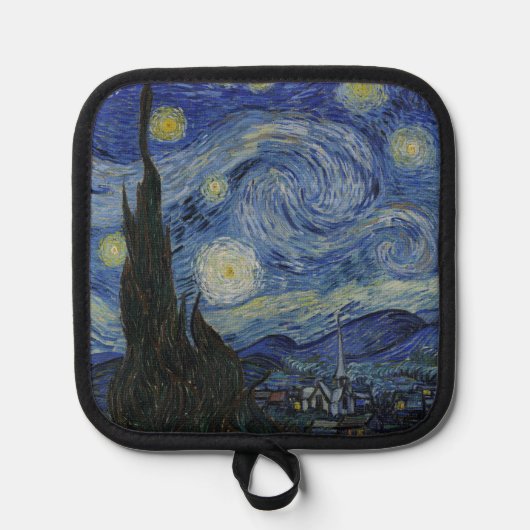 The Starry Night, oil painting, Vincent Van Gogh Topflappen (Vorderseite)