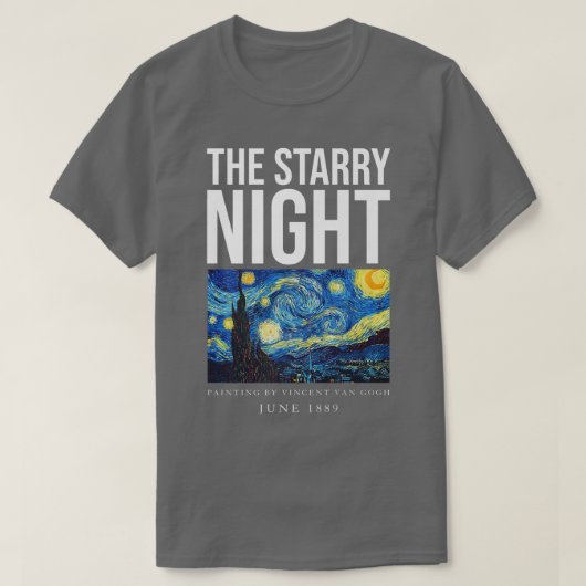 The Starry Night Tee Shirts, Cool Vincent Van Gogh (Design vorne)
