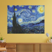 The Starry Night - Van Gogh (1888) Leinwanddruck (Insitu (Wohnzimmer))