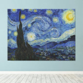 The Starry Night - Van Gogh (1888) Leinwanddruck (Insitu (Holzboden))