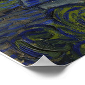 The Starry Night - Van Gogh (1888) Poster (Ecke)