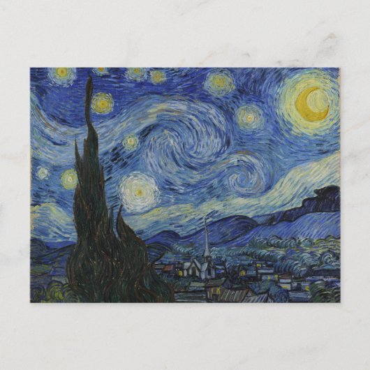 The Starry Night - Van Gogh (1888) Postkarte (Vorderseite)