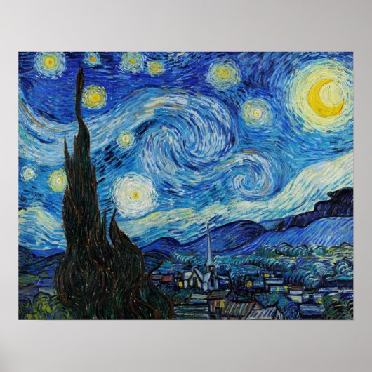 The Starry Night Van Gogh Art Print Poster (Vorne)