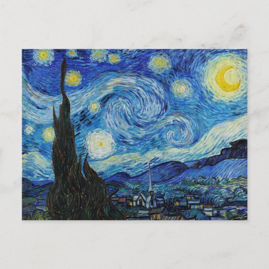The Starry Night Van Gogh Art Print Postkarte (Vorderseite)
