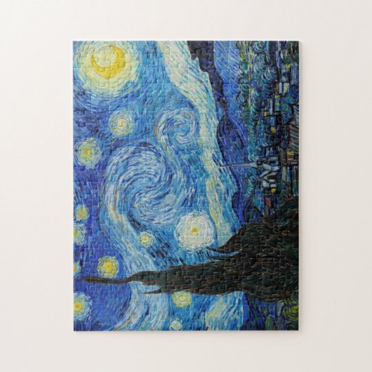 The Starry Night Van Gogh Art Print Puzzle (Vertikal)