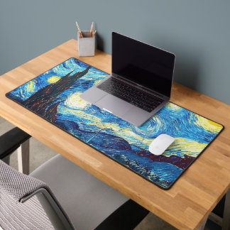The Starry Night Van Gogh Desk Mat Schreibtischunterlage