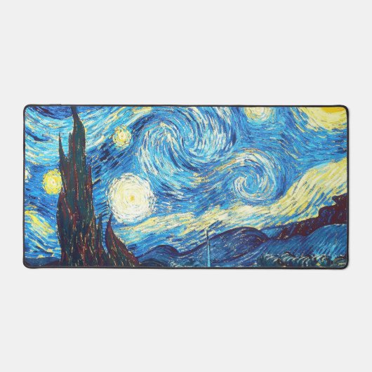 The Starry Night Van Gogh Desk Mat Schreibtischunterlage (Vorderseite)