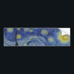 The Starry Night (Vincent van Gogh) (berühmte Kuns Autoaufkleber<br><div class="desc">Dieses Design zeigt ein berühmtes Gemälde des niederländischen postimpressionistischen Malers Vincent van Gogh (1853-1890). Es zeigt den Blick aus dem nach Osten gerichteten Fenster seines Asylzimmers in Saint-Rémy-de-Provence, kurz vor dem Sonnenaufgang; van Gogh fügte der Szene auch ein imaginäres Dorf hinzu. "The Starry Night" ist eines der bekanntesten Gemälde in...</div>