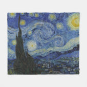 The Starry Night (Vincent van Gogh) (berühmte Kuns Fleecedecke (Vorderseite (Horizontal))