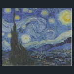 The Starry Night (Vincent van Gogh) (berühmte Kuns Geschenkpapier<br><div class="desc">Dieses Design zeigt ein berühmtes Gemälde des niederländischen postimpressionistischen Malers Vincent van Gogh (1853-1890). Es zeigt den Blick aus dem nach Osten gerichteten Fenster seines Asylzimmers in Saint-Rémy-de-Provence, kurz vor dem Sonnenaufgang; van Gogh fügte der Szene auch ein imaginäres Dorf hinzu. "The Starry Night" ist eines der bekanntesten Gemälde in...</div>