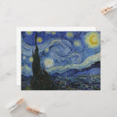 The Starry Night (Vincent van Gogh) (berühmte Kuns Karte (Vorderseite/Rückseite Beispiel)