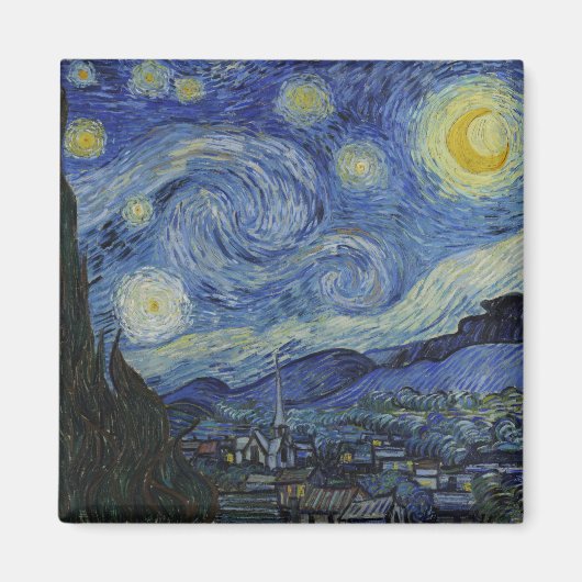 The Starry Night (Vincent van Gogh) (berühmte Kuns Magnet (Vorne)