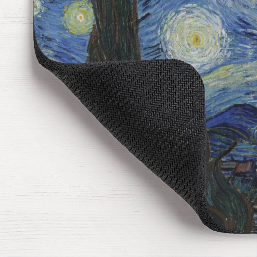 The Starry Night (Vincent van Gogh) (berühmte Kuns Mousepad (Ecke)