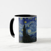 The Starry Night (Vincent van Gogh) (berühmte Kuns Tasse (Vorderseite Links)