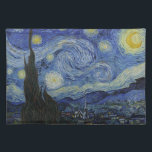 The Starry Night, Vincent Van Gogh Cloth Tischset<br><div class="desc">Van Gogh - Meister der Kunstserie</div>