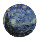 The Starry Night (Vincent van Gogh) (Famous Art) Dartscheibe (vorne)