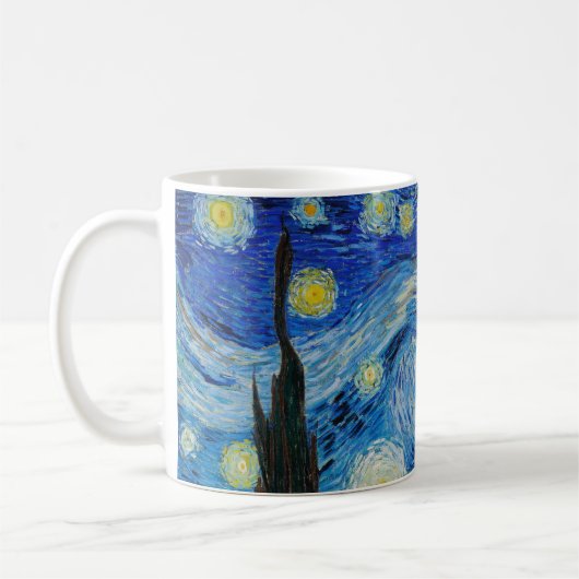 The Starry Night - Vincent Van Gogh Kaffeetasse (Links)