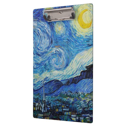 The Starry Night - Vincent Van Gogh Klemmbrett (Links)