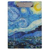 The Starry Night - Vincent Van Gogh Klemmbrett (Vorderseite)