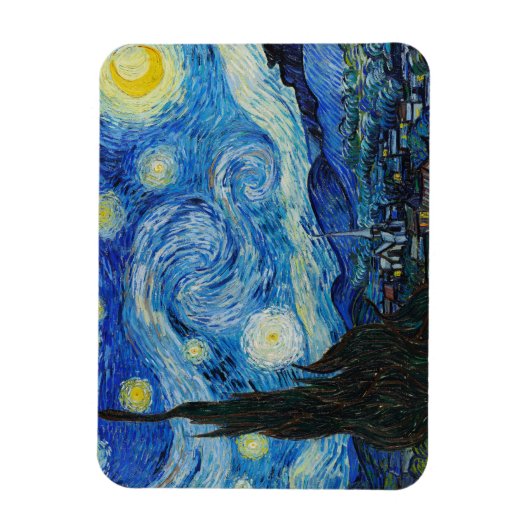 The Starry Night - Vincent Van Gogh Magnet (Vertikal)